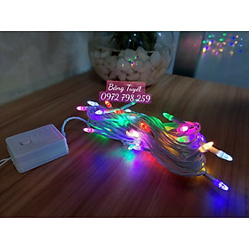 Mua ĐÈN CHỚP LED DÂY BẨY MÀU KIM CƯƠNG NHỌN BỘ 8M 50 BÓNG ( CÓ CHỈNH CHẾ ĐỘ NHÁY   CÓ CHÂN CẮM NỐI TIẾP)