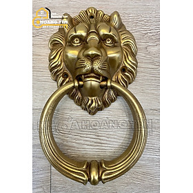 Mua Tay nắm cửa cổng mặt sư tử bằng đồng  Tay kéo cửa đầu lân bằng đồng đúc 1.1kg/con 26cm