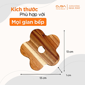 Mua Đế lót ly  lót nồi bằng gỗ màu tự nhiên chuẩn xuất khẩu Châu Âu - DUBA