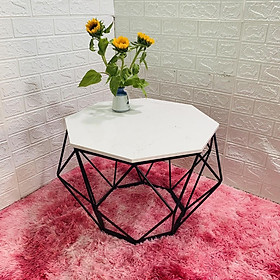 Mua Bàn sofa  bàn trà kim cương   sơn tĩnh điện  mặt đá dày 14mm