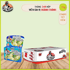 Thùng Viên Gia Vị Hoành Thánh 75gram Ông Chà Và 12 lốc 144 hộp thùng