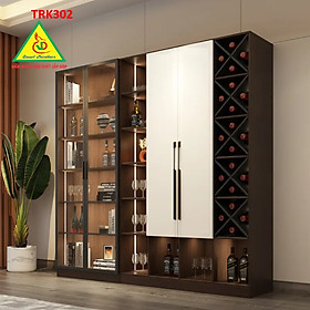 Tủ rượu gỗ MDF cánh kính TRK302 - Nội thất lắp ráp Viễn Đông ADV