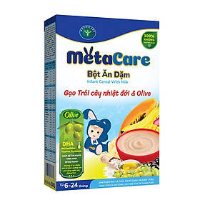 Bột ăn dặm dinh dưỡng Metacare 8 loại hỗ trợ phát triển toàn diện (200g)