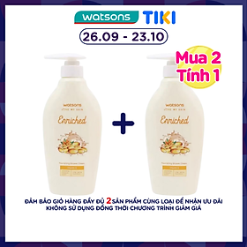 Kem Tắm Watsons Love My Skin Enriched Vitamin E Nourishing Từ Vitamin E Nuôi Dưỡng Làn Da 400ml