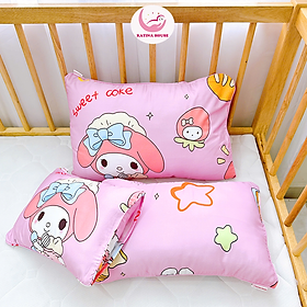 Gối cho bé 0-10 tuổi Katina House, vải Tencel mềm mát, gòn lông vũ êm ái, thấm hút tốt