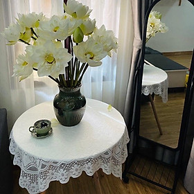 Mua Khăn trải bàn ren hoa hiện đại cho bàn chữ nhật  bàn tròn  bàn vuông nhiều kích cỡ