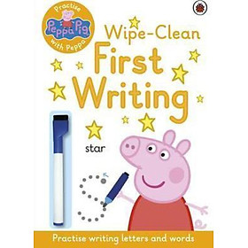 Sách - Peppa Pig: Practise with Peppa: Wipe-Clean First Writing by Peppa Pig (UK edition, paperback)
