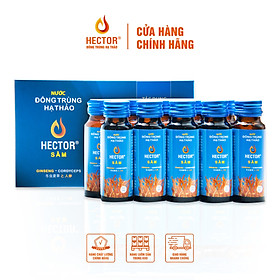 Bộ 2 Hộp 10 Chai Nước Uống Đông Trùng Hạ Thảo HECTOR Sâm tăng cường đề