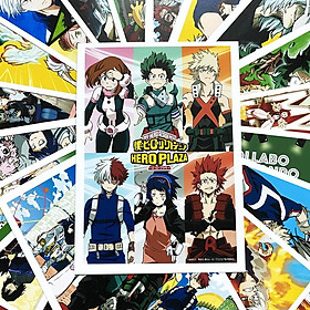 Bộ 20 tấm postcard Boku no Hero Academia - Học viện anh hùng