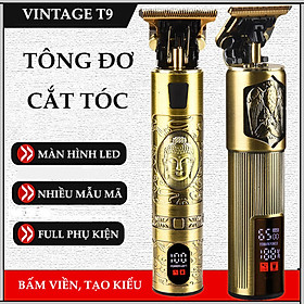 Tông đơ cắt tóc chấn viền không dây đa năng, hớt tóc, cạo râu, bấm viền chuyên nghiệp