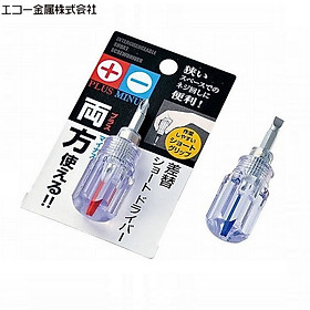 Tua nơ vít ngắn đảo đầu Echo Metal 6,5cm - Hàng Nội Địa Nhật Bản