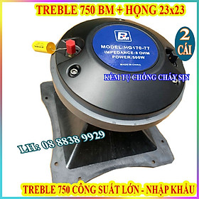Mua CẶP CỦ KÈN SÂN KHẤU BM 750 CHÍNH HÃNG HÀNG NHẬP KHẨU TỪ 170 COIL 75 + HỌNG 23X23 KÈM TỤ - GIÁ 2 LOA