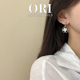 Bông tai nữ hình cánh hoa Jasmine xinh xắn ORI ACCESSORIES B499