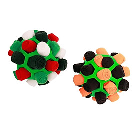 2 dog Snuffle Ball Toy Increase IQ Bite Resistant Educational Foraging Toy