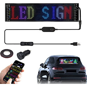 Màn hình LED dạng dẻo trên Ô Tô LED Matrix RGB Car - điều khiển qua APP