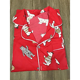 Bộ Pijama kate thái tay dài quần dài size<62kg