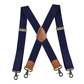 Suspenders for Men, Adjustable Suspenders with Elastic Straps X Type Construction Heavy Duty for Work