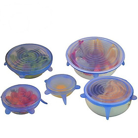 Mua Set 6 nắp đậy nhiều size bằng silicon