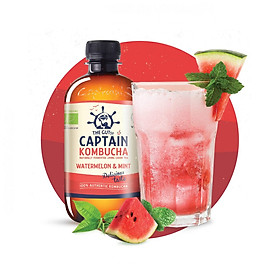 Trà Dưỡng Sinh KomBuCha hữu cơ The GUTsy Captain Kombucha 400ml