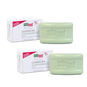 Combo 2 Xà Phòng Kháng Khuẩn pH5.5 Sebamed Cleansing Bar pH5.5 SSS05 (100g)