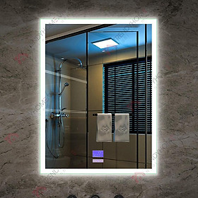 Mua Gương Led cảm ứng Gương nhà tắm thông minh Gương bluetooth  bật nhạc  viền led  nút gương cảm ứng kích thước 70 x 50