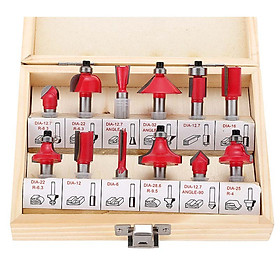 Mua Bộ mũi phay gỗ 12 chi tiết cốt 6mm