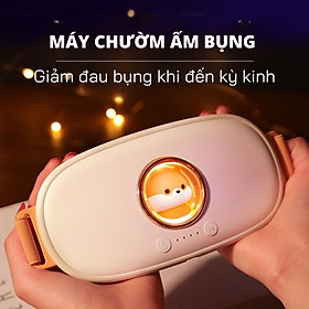 Máy Massage Làm Ấm Bụng Đai Đeo Giảm Đau Bụng Kinh Nguyệt