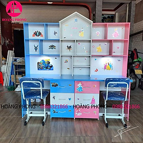 Mua Bàn học đẹp dành cho 2 người loại CAO CẤP miễn phí giao hàng tận nơi