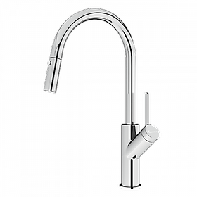 Vòi rửa bát dây rút Ponte Chrome - Hàng Chính Hãng