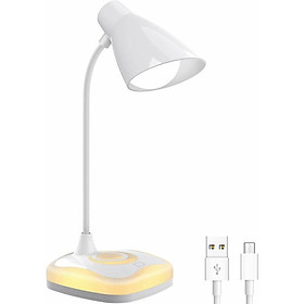 Đèn USB có thể sạc lại Đèn có thể gập lại Bảo vệ mắt 3 Lượng độ sáng với cảm ứng Điều khiển Đèn văn phòng Đọc đèn ngủ đầu giường