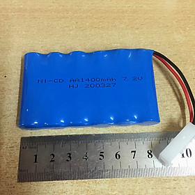 Pin Sạc HJ điện áp 7.2V Dung Lượng 1400mAh Jack Cắm Ket 2P