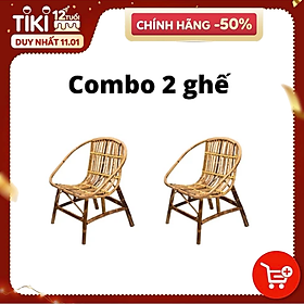 Mua Combo bàn ghế mây tre đan tự nhiên phù hợp cho quán cafe / bộ decor gia đình / ban công