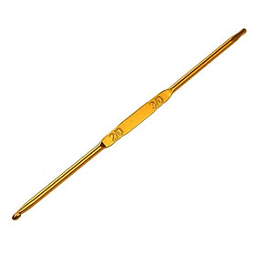 Mua Kim móc len 2 đầu inox màu vàng đồng dành cho người mới học   bộ dụng cụ len sợi đan móc chuyên dụng dễ sử dụng