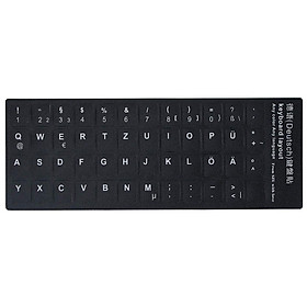 Miếng dán bàn phím tiếng Đức - German Keyboard Stickers (Duetsch)