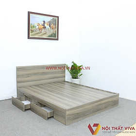 Mua Giường Ngủ Gỗ MDF Phủ Melamine Cao Cấp Viva Màu Nết Học Kéo