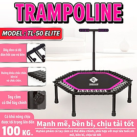BG Sàn nhún 50 INCH Đệm bật nhún cao cấp có tay cầm Trampoline dành cho mọi lứa tuổi (hàng nhập khẩu)