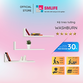 Mua Kệ trang trí gỗ kiểu dáng nhỏ gọn SMLIFE Washburn
