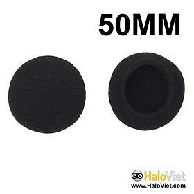 Cặp mút bông 45mm / 50mm / 55mm / 60mm bọc đệm tai nghe chụp tai / trùm đầu / Headphone / Over Ear -  Giúp êm tai, lọc âm & tăng bass