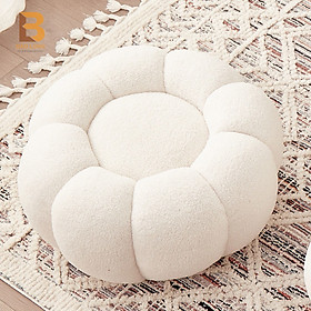 Mua Ghế đôn sofa hình hoa tròn bằng nỉ bông  Ghế đôn phòng khách  trang trí cực dễ thương Bảo Long