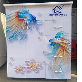 Tủ nhựa đài loan 2 cánh 5 ngăn cho hoa bồ công anh LGBCA25