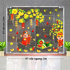 DECAL TRANG TRÍ TẾT 2024 CHO TOÀ NHÀ CAO ỐC