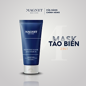 Mặt Nạ Tảo Biển Tẩy Da Chết Dành Cho Nam Magnet Mencare 70ml Bổ Sung Độ Ẩm