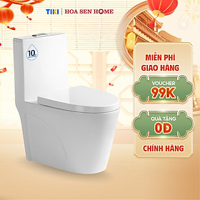 Mua Bồn cầu một khối TUSLO COC 6224 cao cấp  mẫu đẹp  công nghệ xả xoáy 360 độ hiện đại - Hoa Sen Home - Hàng chính hãng