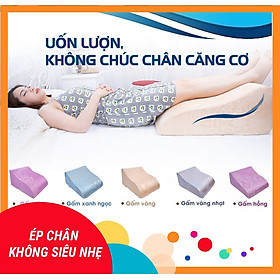 GỐI CHỐNG GIÃN TĨNH MẠCH YOROKOBI - KÍCH THƯỚC 58x48x28CM, HÀNG THƯƠNG HIỆU- MÀU NÂU HOÀNG GIA