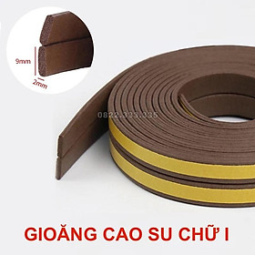 Mua Freeship 6 Mét Roong  Gioăng cao su chữ I chống ồn  ngăn Bụi cửa Sổ cửa đi  cửa gỗ Trendycar - màu nâu
