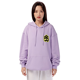 Áo Hoodie 5THEWAY Tay Dài Tím aka 5THEWAY /stroke/ Big Logo Square Hoodie in PASTEL LILAC