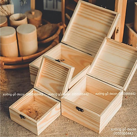 Mua Hộp gỗ đựng đồ đa năng  hộp đựng quà  trang sức  quà valentine  sinh nhật  mỹ phẩm giá rẻ - Woody Box