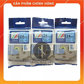 Mua  Combo 3 hộp  Nhãn In đa lớp Tz2-541 - Đen nền Dương 18mm x 8m - Hàng nhập khẩu