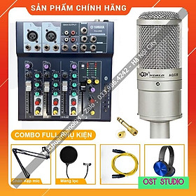 Mua Trọn Bộ Mic Thu Âm AQTA AQ220 + Mixer F4 Yamaha Hát Livestream  Hát Karaoke Gia Đình   Âm Thanh Sống Động.