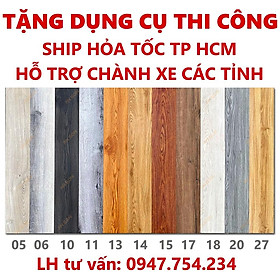 Tấm nhựa lót sàn giả gỗ có keo sẵn dày 2mm